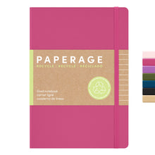 PAPERAGE Recycled Lined Journal Notebook, (Kraft), 160 Pages, Medium 5.6 in x 8 in - 100 GSM Thick Paper – College Ruled, Hardcover Journaling Notebook for Work, School & Note Taking