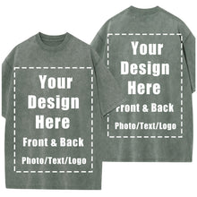 Custom T Shirts Front Back for Men Women Personalized T-Shirt Add Your Own Design with Image Text Logo Tee Tops