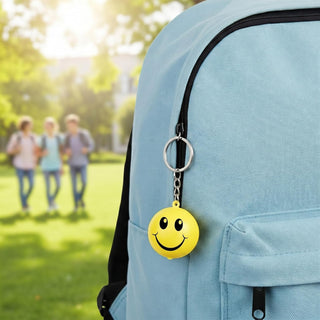Blulu 20 Pack Smile Stress Balls Keychains Mini Foam Ball Keychains Yellow Stress Relief Gifts for Party Favors, School Carnival Reward, Birthday Party Supplies, Goodie Bag Stuffers