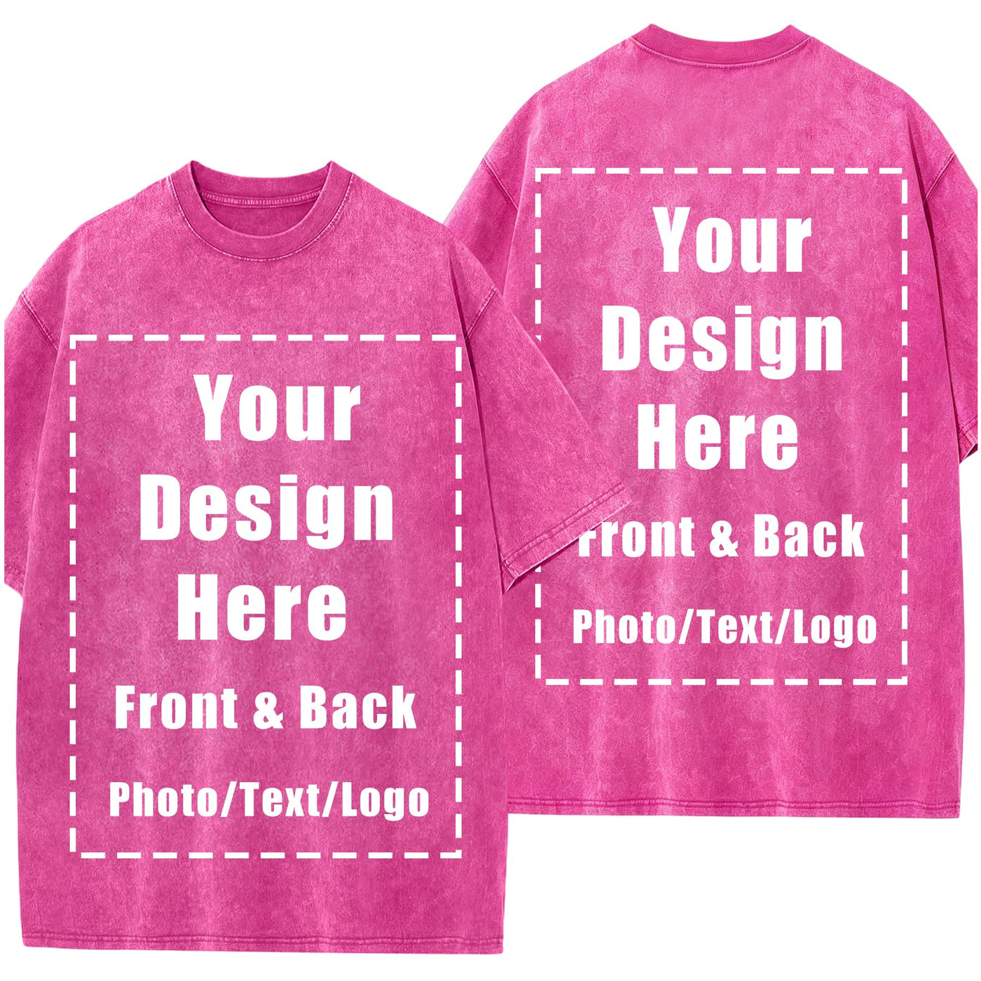 Custom T Shirts Front Back for Men Women Personalized T-Shirt Add Your Own Design with Image Text Logo Tee Tops