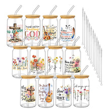 6Pcs Thank You Gifts Glass Cups with Lids and Straws 16oz Employee Appreciation Drinking Glasses Cups Thank You Iced Coffee Cup Tumbler Gifts for Employee Staff Coworkers Teachers Nurse