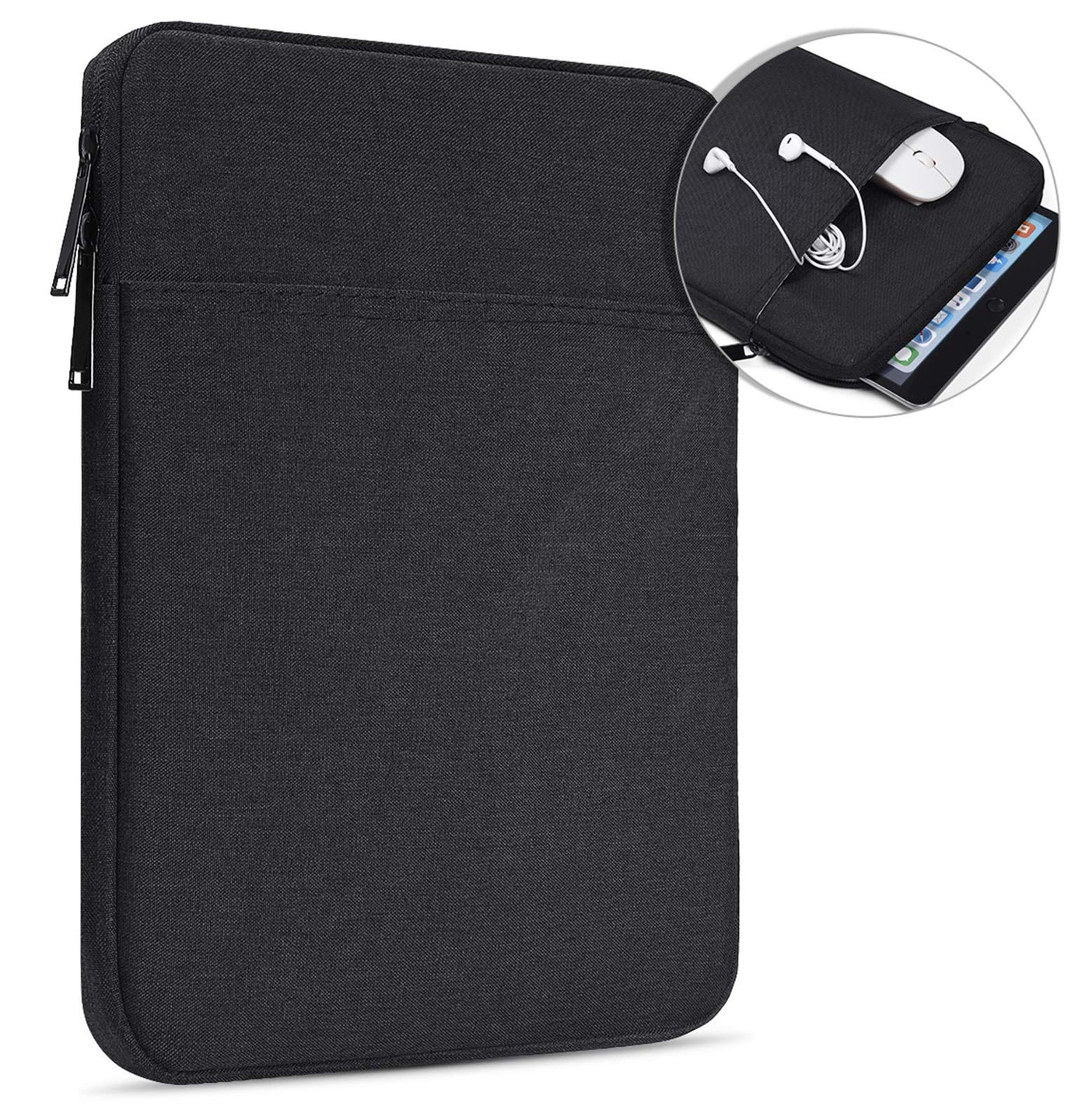 Tablet Sleeve Case for 11 inch iPad Pro M5 M4, iPad Air M2 M3 M4(2026), A16, 10.9 inch, 10.2, 10.5 Pro/Air, Galaxy Tab A9+ Padded Carrying Sleeve, Fit Apple Magic Keyboard