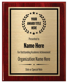 Award Plaques Personalized with Your Text and Title - Engraved Plaque Customized for Employee Appreciation, Recognition, Retirement, Service, Thank You, and more - Custom Awards for Employees, Co-Worker, Friends - Choose Your Size: (6x8 Gold/Black)