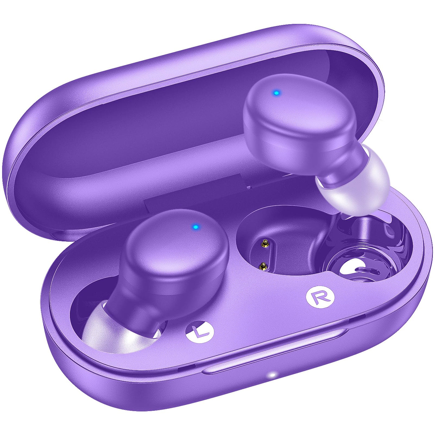 kurdene Wireless Earbuds Bluetooth 5.3 in Ear Buds Light Weight Headphones,Deep Bass Sound,Built in Mics Headset,Clear Calls Earphones for Sports Workout