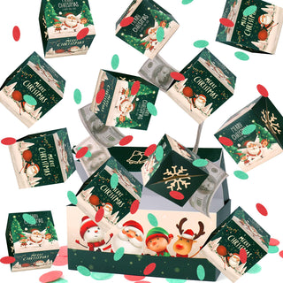 BABORUI Money Surprise Box - Christmas Gift with Confetti Explosion for Women, Men, and Kids