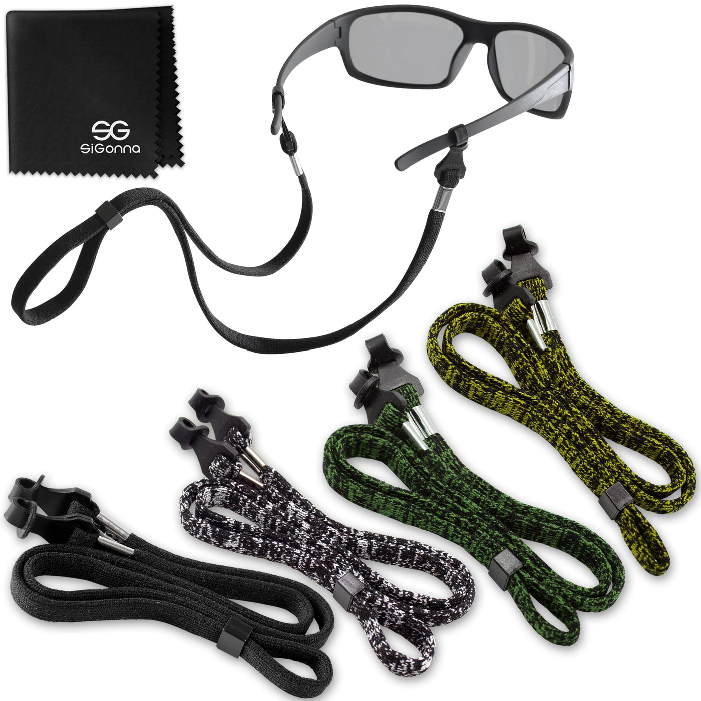 SIGONNA Eye Glasses String Holder Strap - Eyeglass Straps Cords for Men Women - Eyeglass Holders Around Neck - Sunglasses String Chain Lanyard Retainer