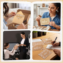 Fumete 72 Sets Bulk Welcome Card for Guest with Kraft Envelope Sticker Blank 6x4 in Interior Welcomes Note Card Paper Hotel Business Greeting Postcard Wedding Employee Team(White)