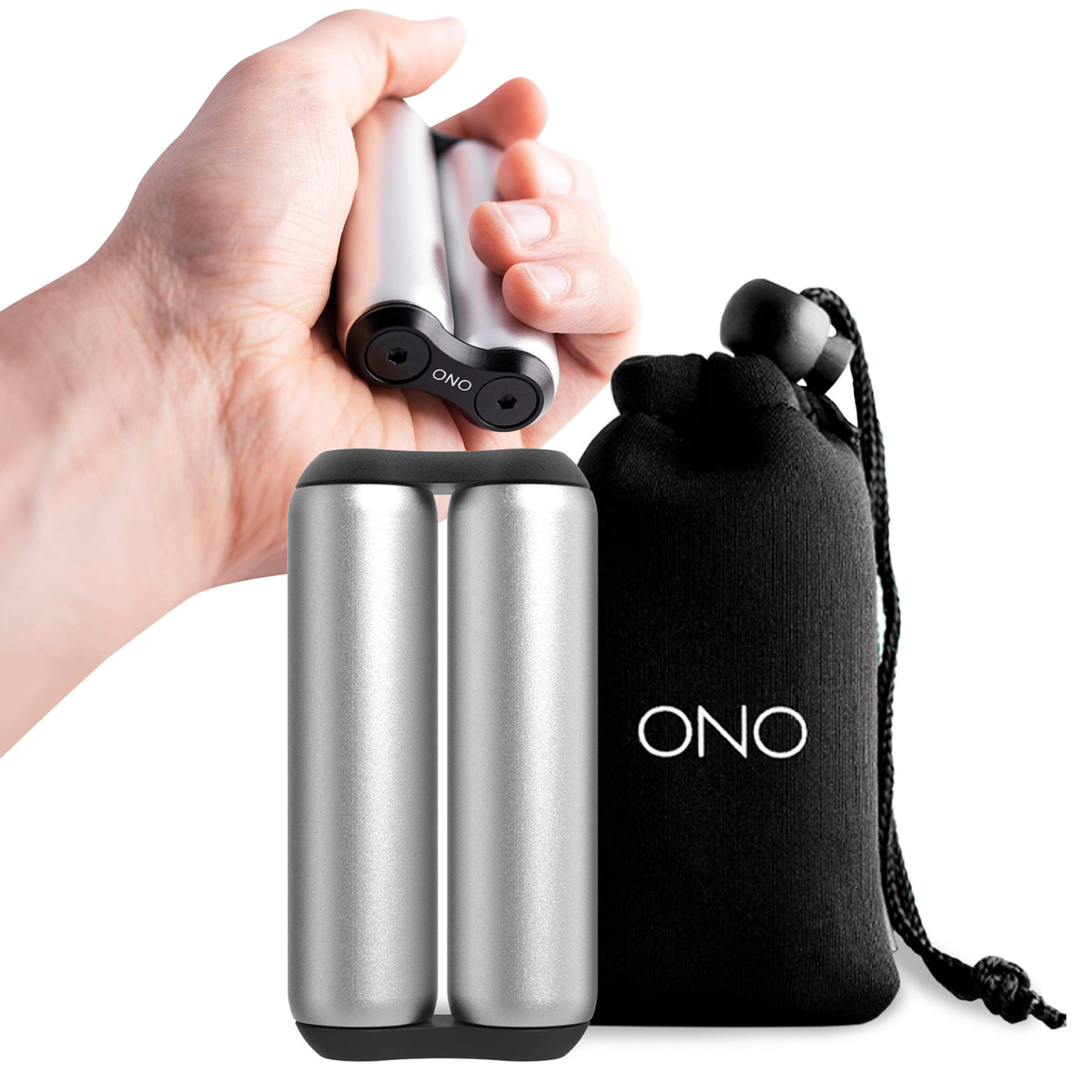 ONO Roller - Handheld Fidget Toy for Adults | Help Relieve Stress, Anxiety, Tension | Promotes Focus, Clarity | Compact, Portable Design (Black, Junior Size - ABS Plastic)