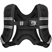 Zeerun Weighted Vest, 6lb/8lb/10lb/12lb/15lb/18lb/20lb/24lb/30lb for Men Women, Reflective Stripe Adjustable Buckle, Comfortable Durable Rucking Vest for Walking Running Strength Training