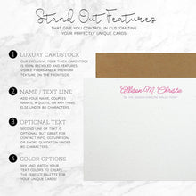 Personalized Note Cards – Custom Flat Stationery Set with Name – Personalized Thank You Cards – Elegant Personalized Stationery for Women (Allison Christie)
