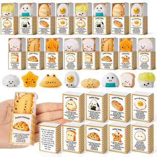 Wettarn 75 Sets Appreciation Gifts Cute Stress Balls with Support Boxes Bulk Party Favors for Employee Coworker Team Group Stuffers Office Prizes Positive Desk Decor