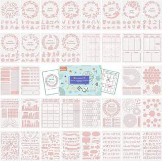 Bullet Journal Stencils (36PCS), Journal Supplies Accessories Kit for Bullet Journaling & Planner