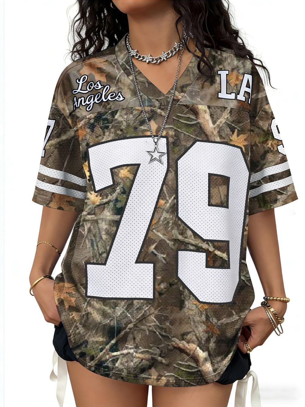 Jersey Shirts for Women Oversized Graphic Tees Men Y2K Tops V Neck Cute Streetwear T Shirt Football Jersey