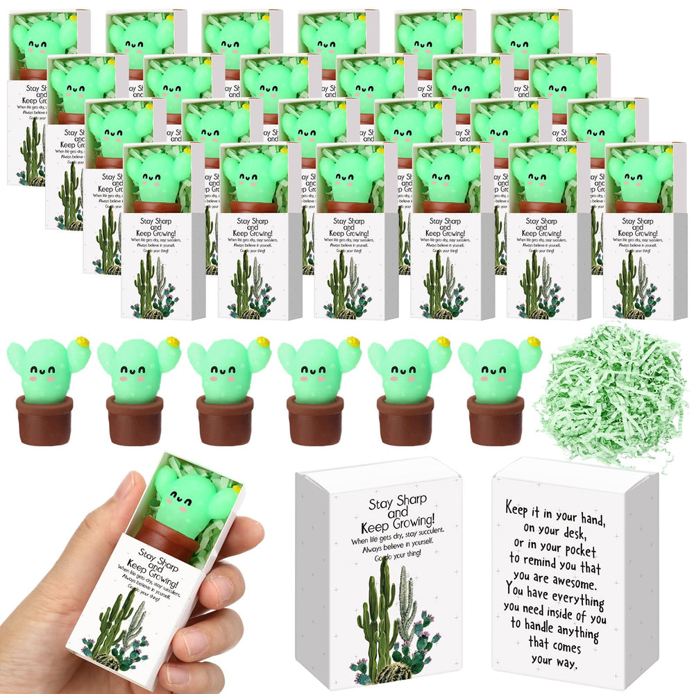 Wettarn 75 Sets Appreciation Gifts Cute Stress Balls with Support Boxes Bulk Party Favors for Employee Coworker Team Group Stuffers Office Prizes Positive Desk Decor