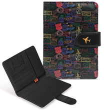 COSHAYSOO Purple Passport Cover Holder and Initial Luggage Tag Set TSA Approved with Personalized Monogram Chenille Letter Patch for Women Teen Girls, Cute Travel Bag Suitcase Identifier (A)