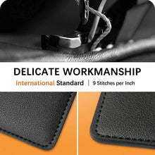 Puxnoin Phone Card Holder, Leather Phone Wallet Stick On, Card Holder for Back of Phone Credit Card Holder for Phone Case Compatible with Most of Cell Phone (iPhone, Samsung) - 2Pack Black