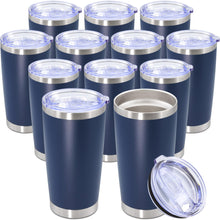 20oz Tumbler Stainless Steel Tumbler Cup with Lid Vacuum Insulated Double Wall Travel Mug, Durable Powder Coated Travel Coffee Tumbler Mug for Hot & Cold Drinks, Purple,1 Pack