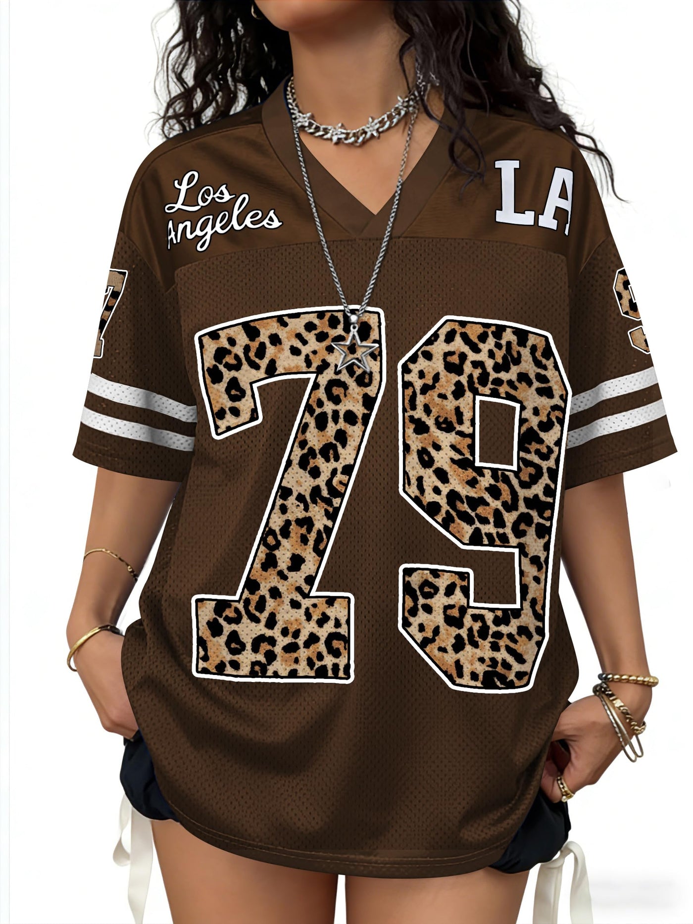 Jersey Shirts for Women Oversized Graphic Tees Men Y2K Tops V Neck Cute Streetwear T Shirt Football Jersey