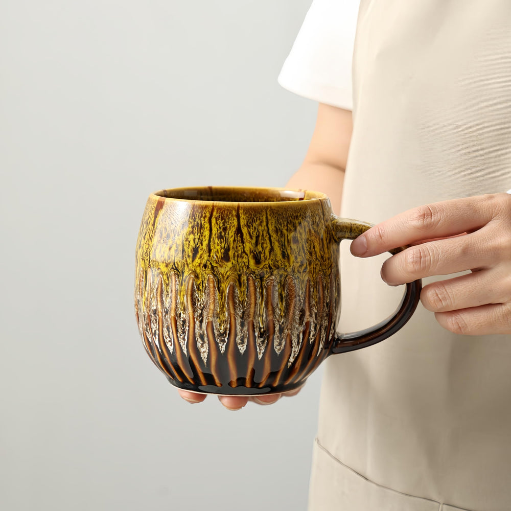 Large Ceramic Coffee Mug - 20oz Big Tea Cup, Red | Large Tea Mug, Microwave Safe, Dishwasher Safe
