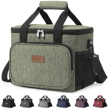 Lifewit Medium Lunch Bag, Insulated Lunch Box, Soft Cooler Cooling Tote for Adult Men Women, Black 12-Can (9L)