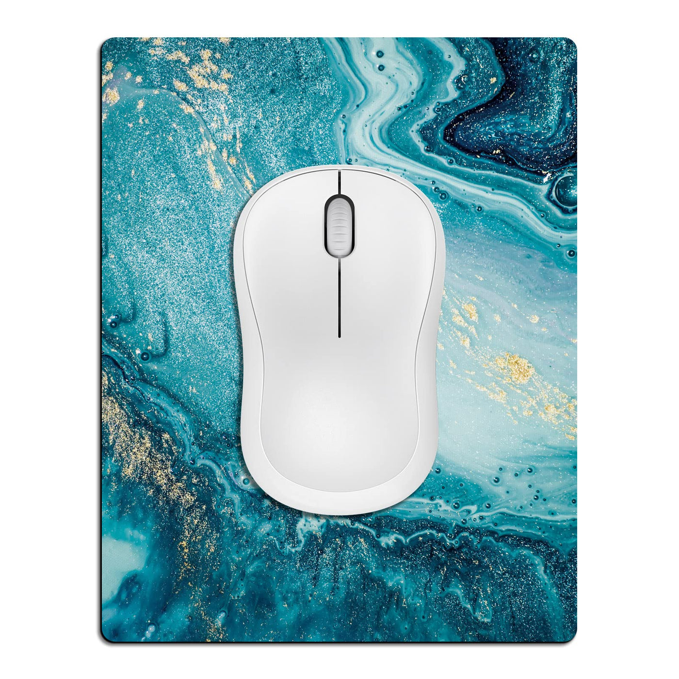 Small Mouse Pad 3 Pack, Mini Mouse Pads for Wireless Mouse and Laptop Computer, Portable Mousepad with Non-Slip Rubber Base & Waterproof Surface - Black -5.5 x 7 in