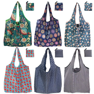 Reusable Grocery Bags, 6 Pack 50Lbs Foldable Fashion Washable Shopping Bags, Large Boho Tote Bags For Groceries, Bulk Market Cloth Storage Bags, Utility Aesthetic Personalized Gifts For Women