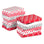 12 SHIRT BOXES XMAS RED SILVER