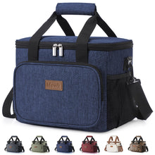 Lifewit Medium Lunch Bag, Insulated Lunch Box, Soft Cooler Cooling Tote for Adult Men Women, Black 12-Can (9L)