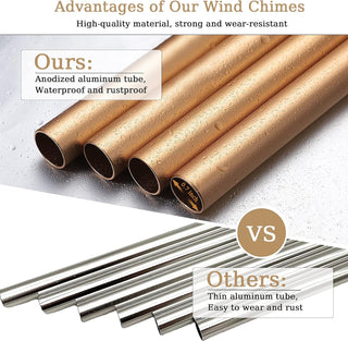 Soopau Wind Chimes for Outside, 30" Wooden Sympathy Wind Chimes Memorial Wind Chime for Loss of Loved One Mother Father, Sympathy Gift Home Decor Outdoor Garden Patio