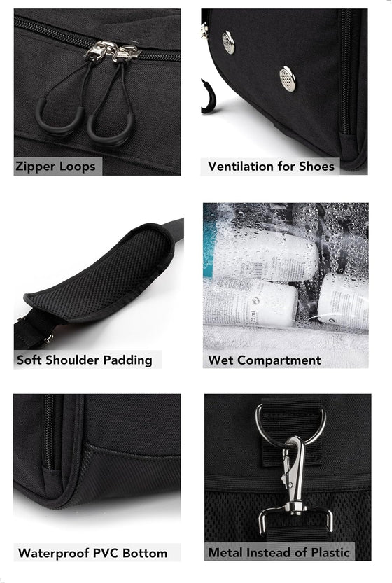 Fitgriff® Gym Bag for Men & Women with Shoe & Wet Compartment - Duffle Bag for Travel, Sports, Fitness & Workout - hover image