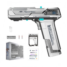 Cyberpunk Gun-Shaped AI Smart 8V Dual-Speed Hammer Drill, Cool Gadget Gifts for Men, Boyfriend, Husband, Dad, Boss, Gamers, Tech Lovers (Silver, 8-Piece Accessory Kit)
