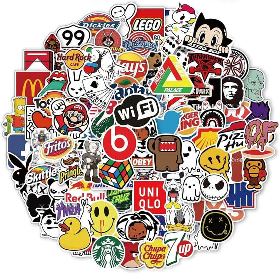 100PCS Random Vinyl Stickers Bulk Pack – Waterproof Stickers for Kids, Teens & Adults – Cute Funny Stickers for Water Bottles, Laptops, Helmets, Phone Cases, Scrapbooking, Art & More