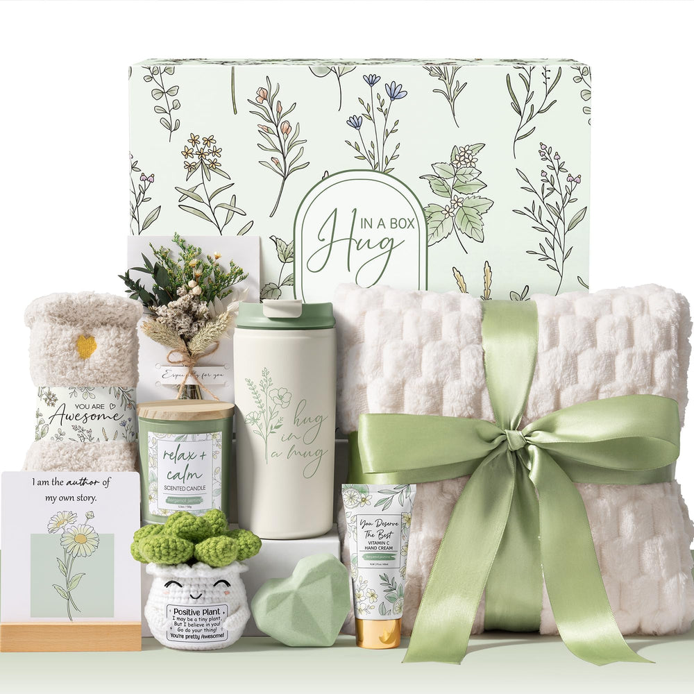 Birthday Gifts for Women Self Care Get Well Soon Gift Baskets, Spa Care Package After Surgery Thinking of You Inspirational Cancer Feel Better Sympathy Unique Gifts Set for Women Mom Her Friend Sister