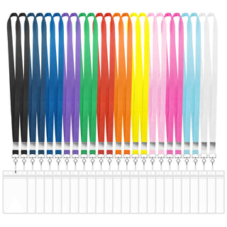 12 Pack Lanyards for ID Badges Cruise Lanyard for Ship Cards with Waterproof ID Badge Holder Cruise Essentials 2026 (12 Colors)