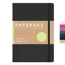 PAPERAGE Recycled Lined Journal Notebook, (Kraft), 160 Pages, Medium 5.6 in x 8 in - 100 GSM Thick Paper – College Ruled, Hardcover Journaling Notebook for Work, School & Note Taking