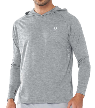 NORTHYARD Men's UPF 50+ Rash Guard Hoodie Long Sleeve Sun Protection Shirt Fishing Swim Beach Hiking Quick Dry Lightweight