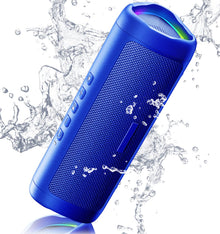 Bluetooth Speaker, 20W HD Sound, Portable Wireless, IPX5 Waterproof, Up to 24H Playtime, TWS, for Home/Party/Outdoor/Camping/Beach Essentials, Birthday Gift for Fathers Day Men Dad Husband (Black)