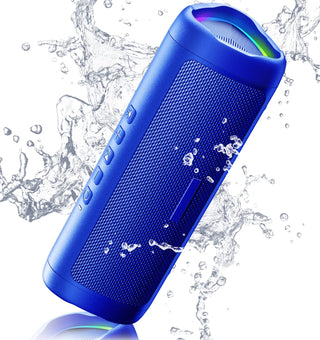 Bluetooth Speaker, 20W HD Sound, Portable Wireless, IPX5 Waterproof, Up to 24H Playtime, TWS, for Home/Party/Outdoor/Camping/Beach Essentials, Birthday Gift for Fathers Day Men Dad Husband (Black)