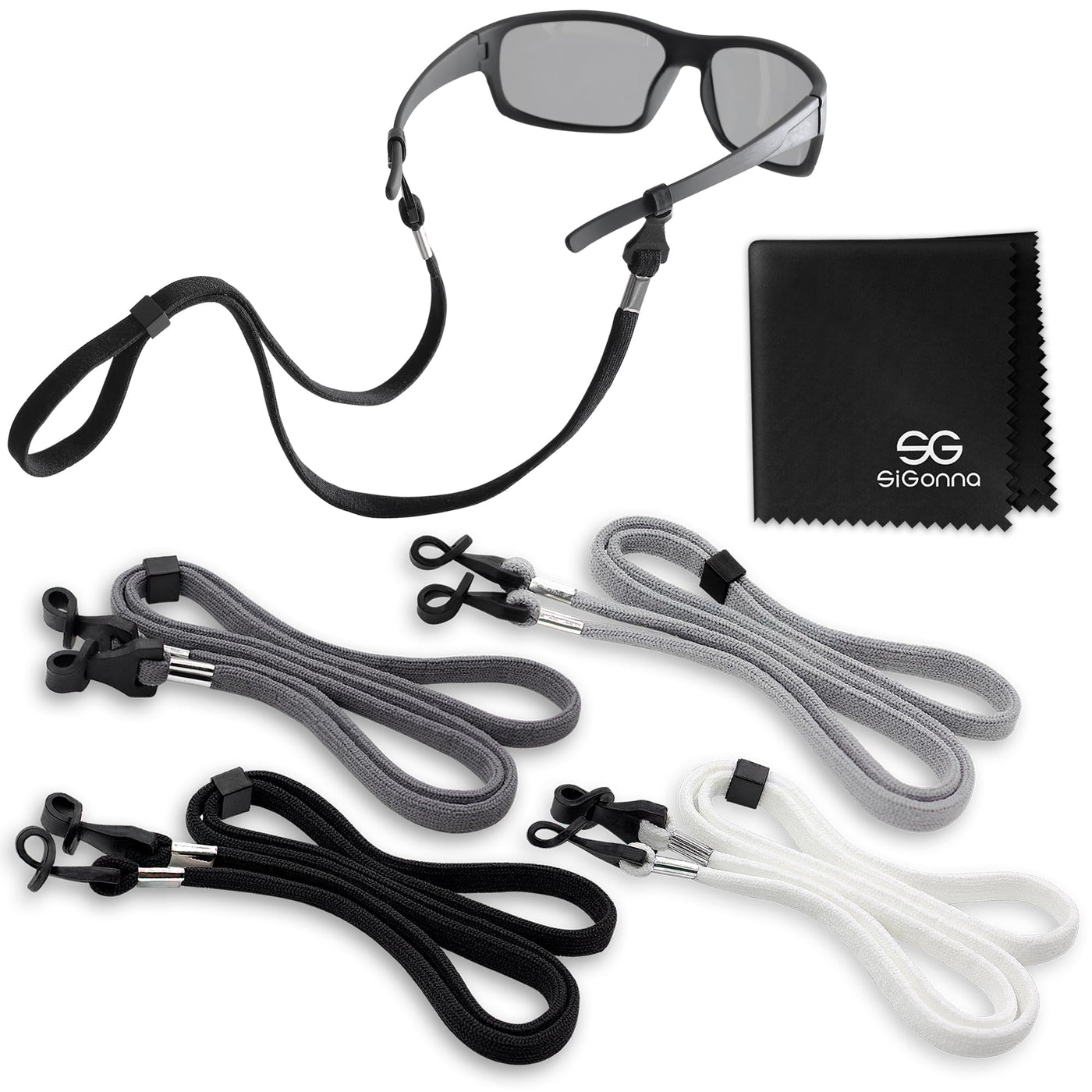 SIGONNA Eye Glasses String Holder Strap - Eyeglass Straps Cords for Men Women - Eyeglass Holders Around Neck - Sunglasses String Chain Lanyard Retainer