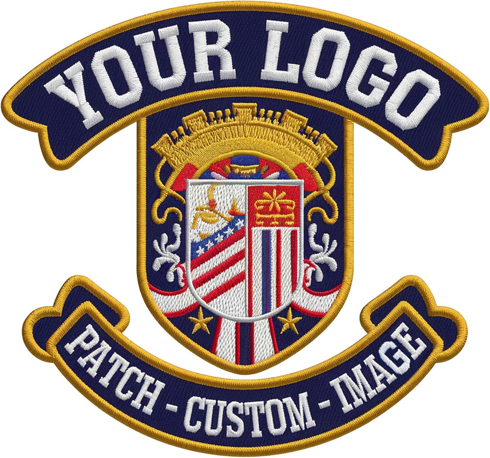 Custom Personalized Logo Embroidered Patches, Any Shape Iron On Sew On Hook and Loop Patch, Custom Image Text Logo Patches, Patch for Backpacks, Jacket, School, Team, Group