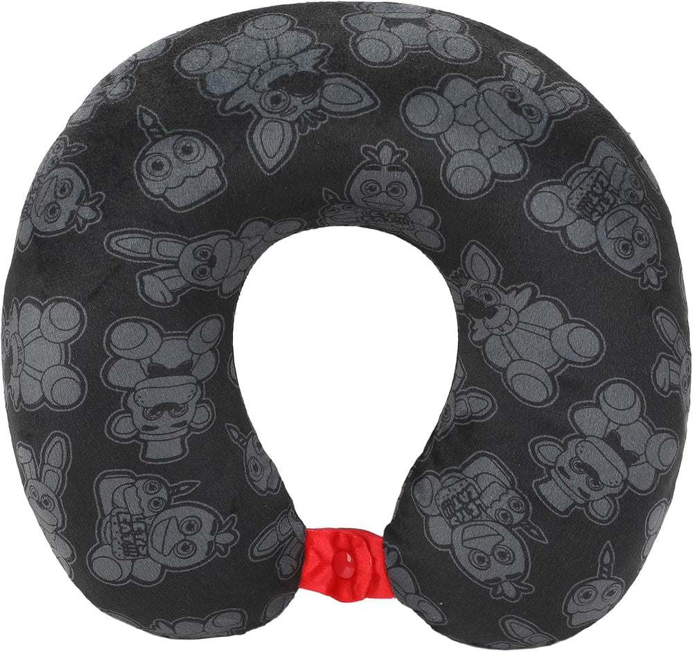 Bioworld Five Nights At Freddy's 3-Piece Neck Pillow Packing Cube & Luggage Tag Travel Set