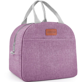 Lunch Bag for Women & Men Adult Insulated Lunch Box, Small Leakproof Cooler Food Lunch Containers Reusable High Capacity Lunch Tote Bags for Work, Travel, Outdoor (Grey)