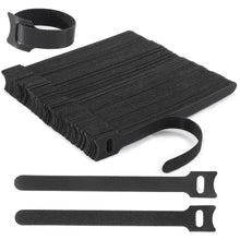 Nettbe 60 PCS 6 Inches Reusable Cable Ties, Adjustable Cord Straps Wire Organizer Cord Wrap and Hook Loop Cable Management