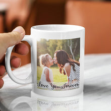 Custom Mug Upload Your Picture Personalized Coffee Mug with Photo Text Name Customized 11 Oz/15 Oz Tea Cup Unique Ideas Gifts for Men Women Mom Dad Couple Girlfriend Boyfriend Friend Family