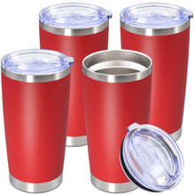 20oz Tumbler Stainless Steel Tumbler Cup with Lid Vacuum Insulated Double Wall Travel Mug, Durable Powder Coated Travel Coffee Tumbler Mug for Hot & Cold Drinks, Purple,1 Pack