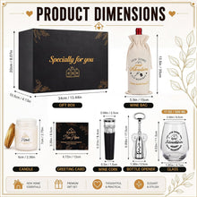 House Warming Gifts New Home - Housewarming Gift Baskets Wine Glasses Candle Bottle Bag Wine Opener and Stopper Card Home Buyer Closing Gift for Women Men Couple New House Apartment Presents