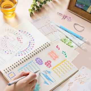 Bullet Journal Stencils (36PCS), Journal Supplies Accessories Kit for Bullet Journaling & Planner