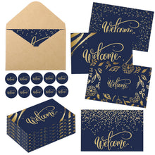 Fumete 72 Sets Bulk Welcome Card for Guest with Kraft Envelope Sticker Blank 6x4 in Interior Welcomes Note Card Paper Hotel Business Greeting Postcard Wedding Employee Team(White)
