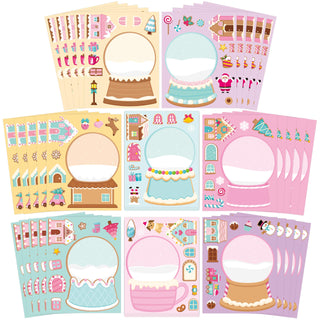 CY2SIDE Mothers Cross Stickers Sheet - 40PCS Make A Best Mom Cross Face Sticker with Heart Flower for Kid, DIY Religious Gift Craft Sticker Game Party Favor for Christian Sunday School Home Project