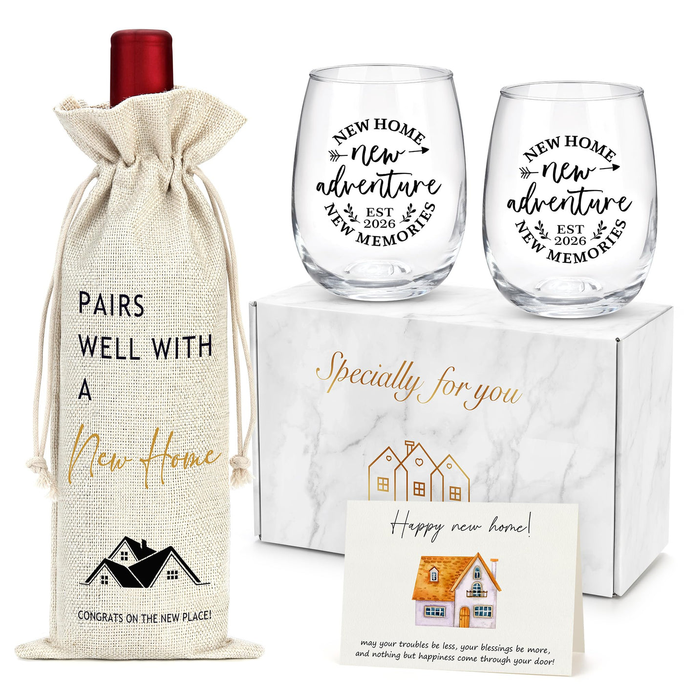 House Warming Gifts New Home Gift Ideas Funny Housewarming Gift Baskets for Women Men Couple Homeowners Family Cool New Apartment Gifts for First Time House Buyers Unique Welcome Home Stuff Things